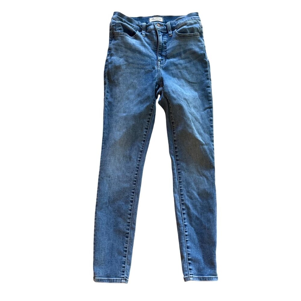 Madewell 10" High-Rise Roadtripper Jeans Size 27 Medium Wash Denim Stretchy Wome